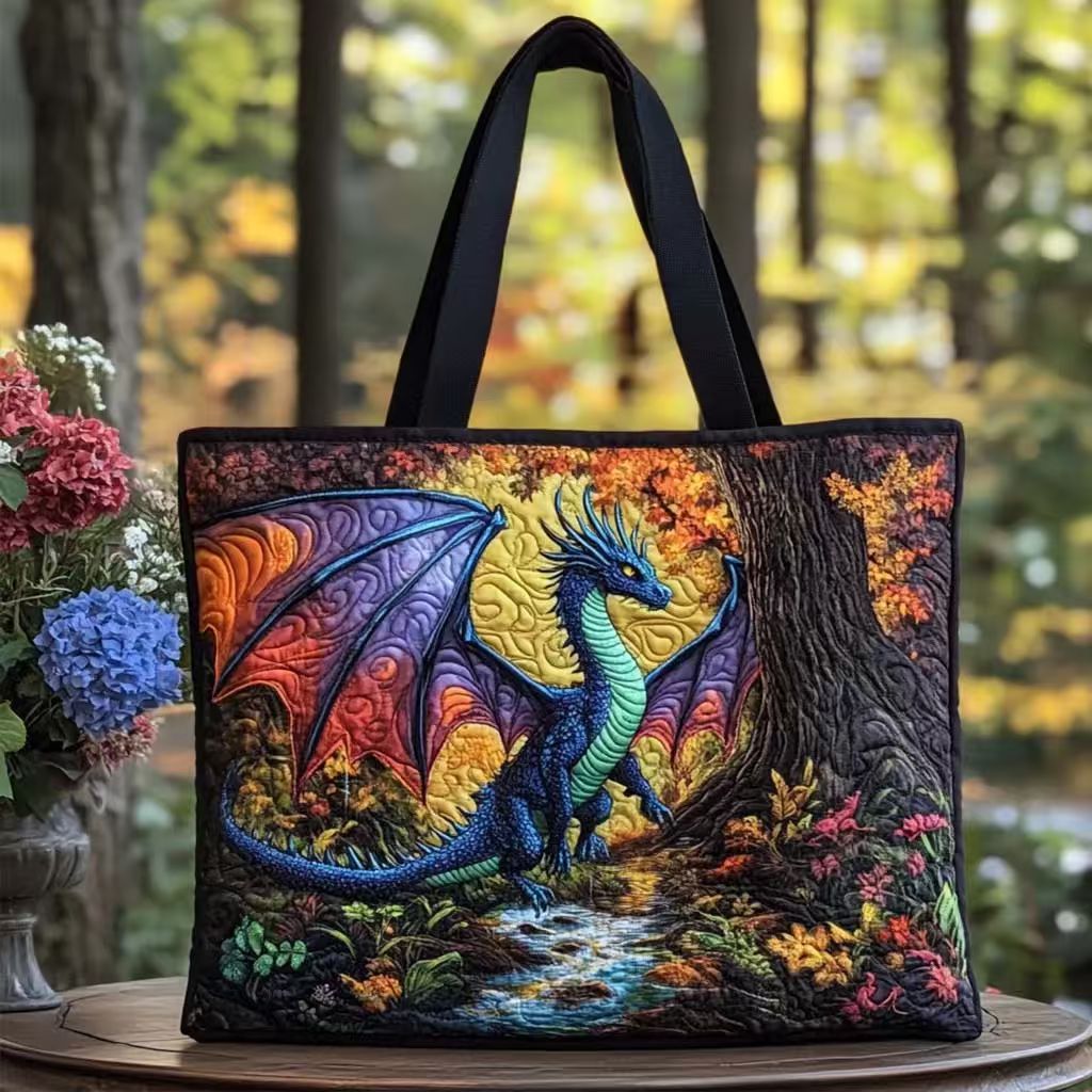 Trendy printet tote- og skuldertaske til kvinder