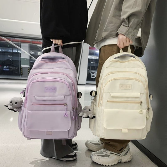 Simple Large Capacity Travel Backpack For Women Casual Japanese