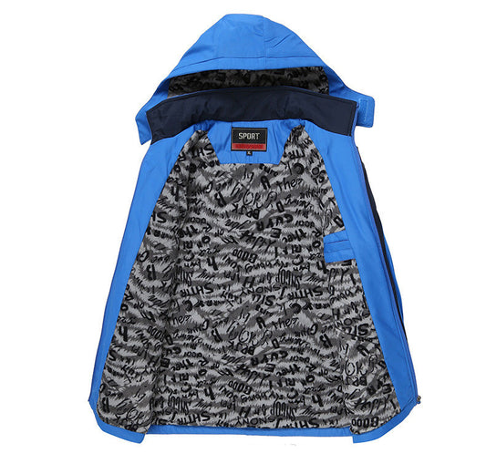 Male And Female Couples Parent-child Suit Plus Velvet