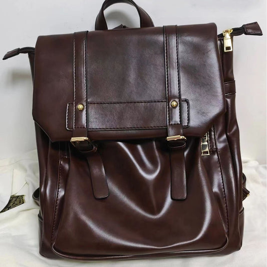 Retro Soft Leather Women's Bag Casual Cambridge Satchel