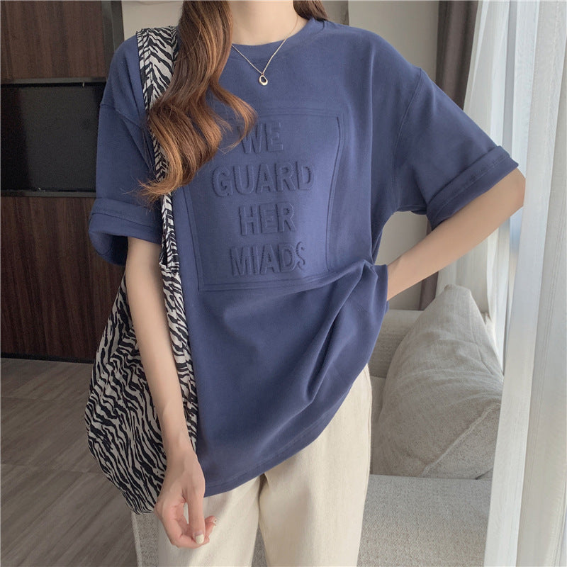Loose All Match Bottoming Shirt Women's One-piece Top
