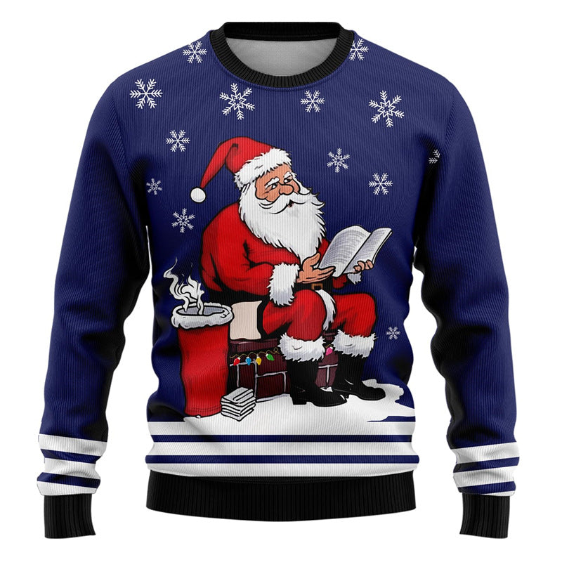 printed Ugly Christmas Sweater For Men 3D