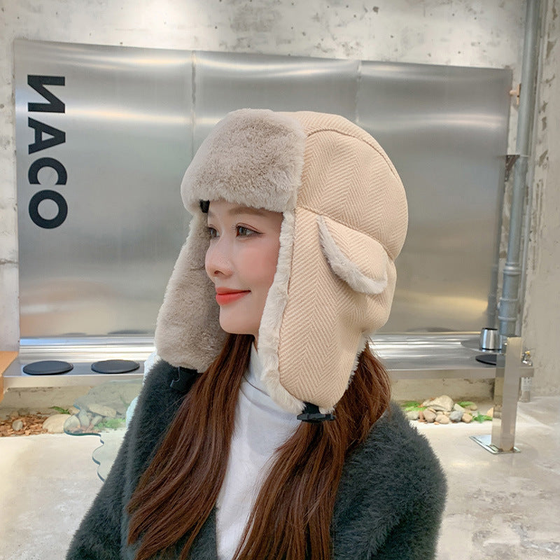 Korean Version Of Wind-proof And Cold-proof Electric Car Cotton Hat