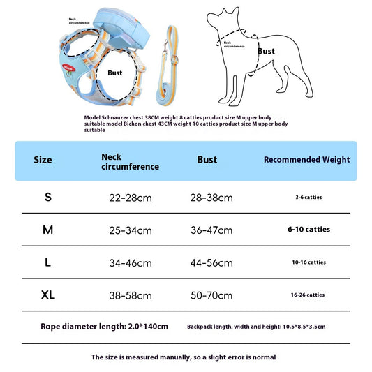 Portable Outdoor Travel Small And Medium-sized Dogs Dog Leash Hand Holding Rope