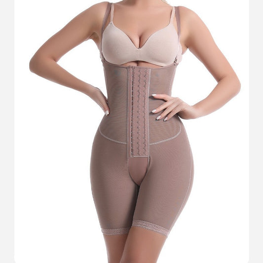 High Elastic Mesh Camisole Crotch Belly Contracting Hip Lifting Corset