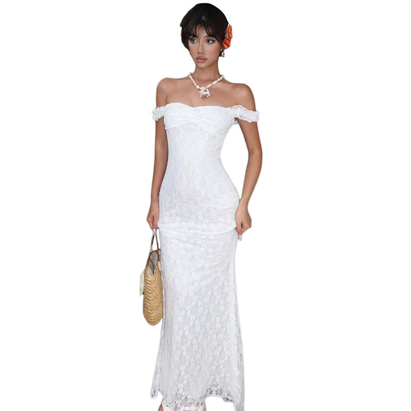 Strap High-waisted Figure-flattering Long Dress For Women