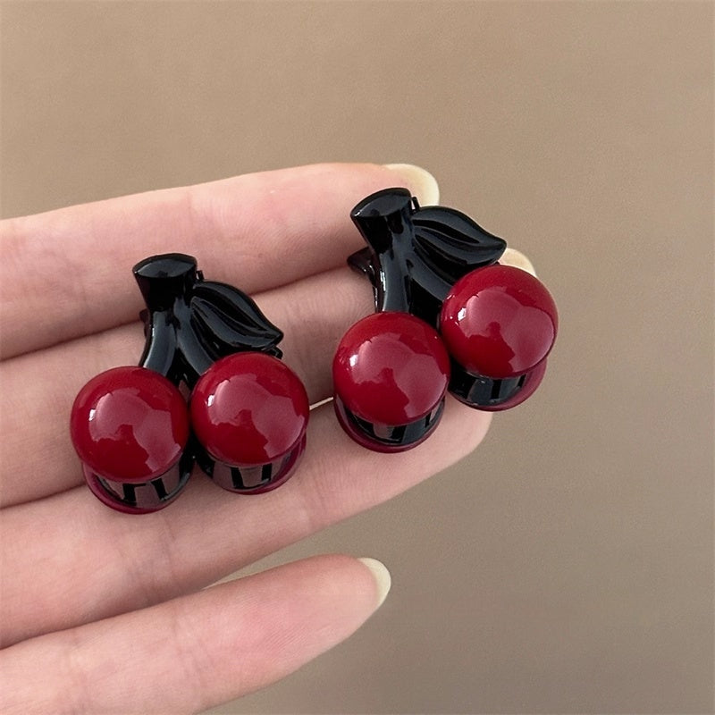 Cute Cherry Hair Clip Small Side Perfect For Half-up Hairstyles