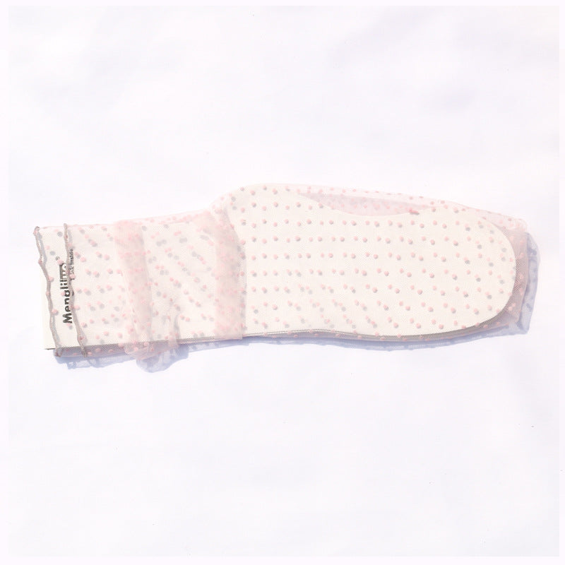 Delicate Mesh Fairy Polka-Dot Glass Stockings