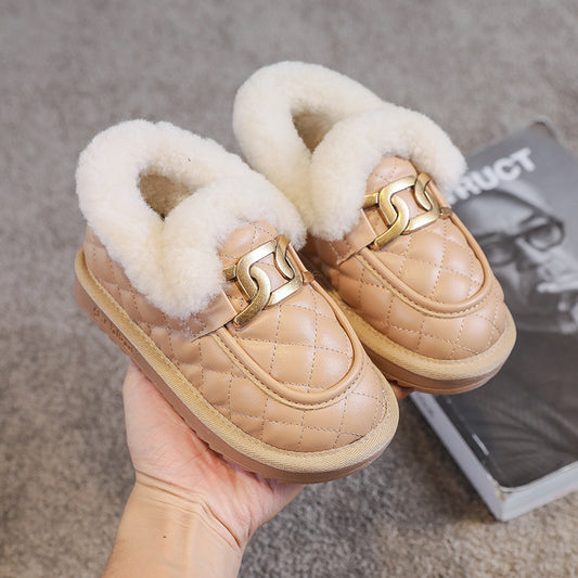 Winter Plus Velvet Thick One-step Warmth Student Casual Shoes