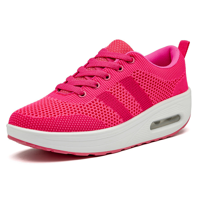 Autumn New Flying Woven Mesh Breathable Sports Casual Shoes