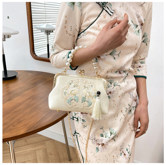 Embroidered Chinese-style Handbag Women's Bag Shoulder And Crossbody