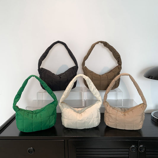 Fashionable Internet-Famous Underarm Shoulder Bag Trendy Pleated Cloud-Shaped Handbag For Women