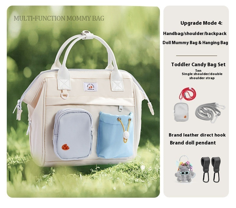 Multifunctional Shoulders And One Shoulder Portable Large Capacity Mother And Baby Go Out Baby Bag