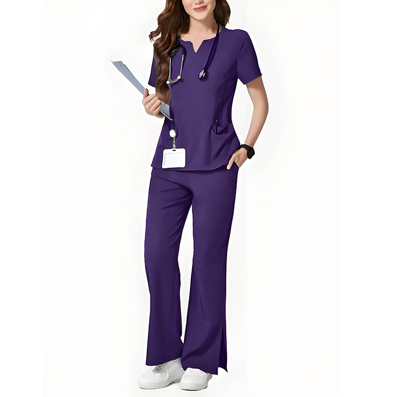 Oral Dental Hospital Scrub Set Short Sleeve Quick Drying Nurse Work Uniform