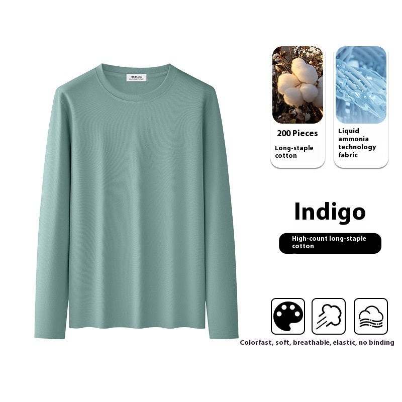 Eksklusiv enkel langærmet T-shirt til mænd