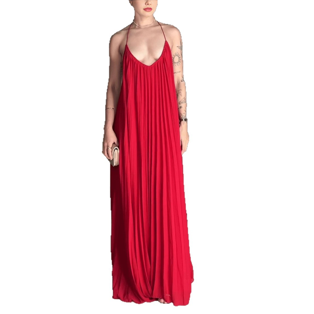 Slimming Figure-flattering Dress Fashionable And Minimalist Long Skirt