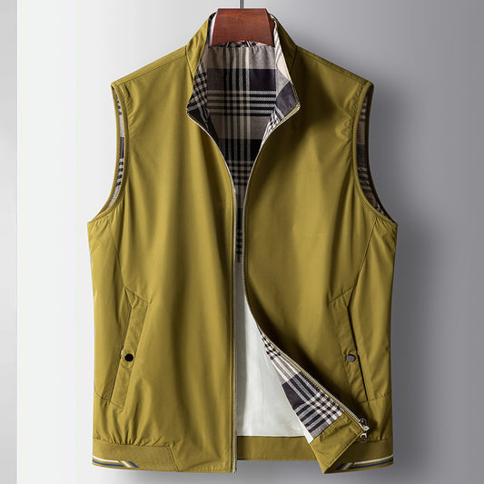 Luxury Fashion Sleeveless Waistcoat Vest Casual Vest