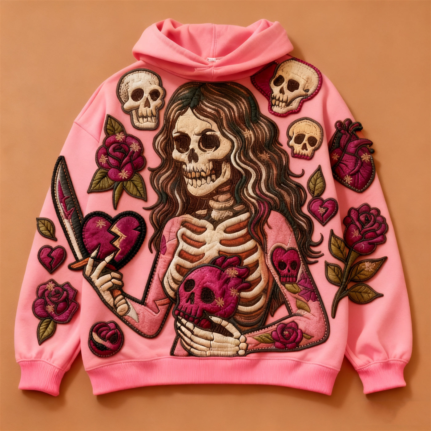 Fashion Casual Printed Polyester Sweater