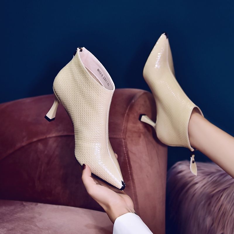 Snake Print Sexy Women's Stiletto Pointed Toe High Heels