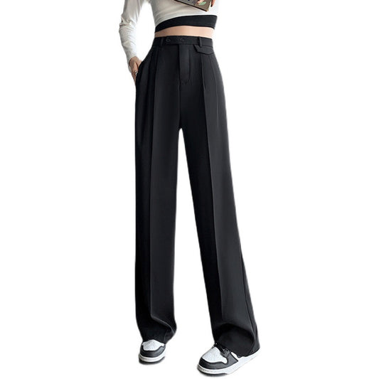 Spring And Summer New High Waist Sagging Trousers Female