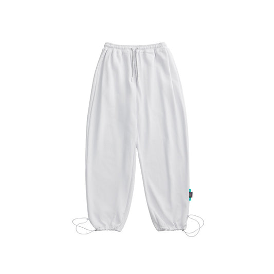 Solid Color Casual Loose Drawstring Sweatpants