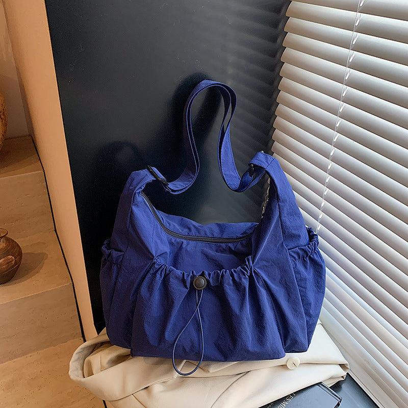 Brand-new Solid-color Nylon Crossbody Bag For Multi-functional Casual Wear