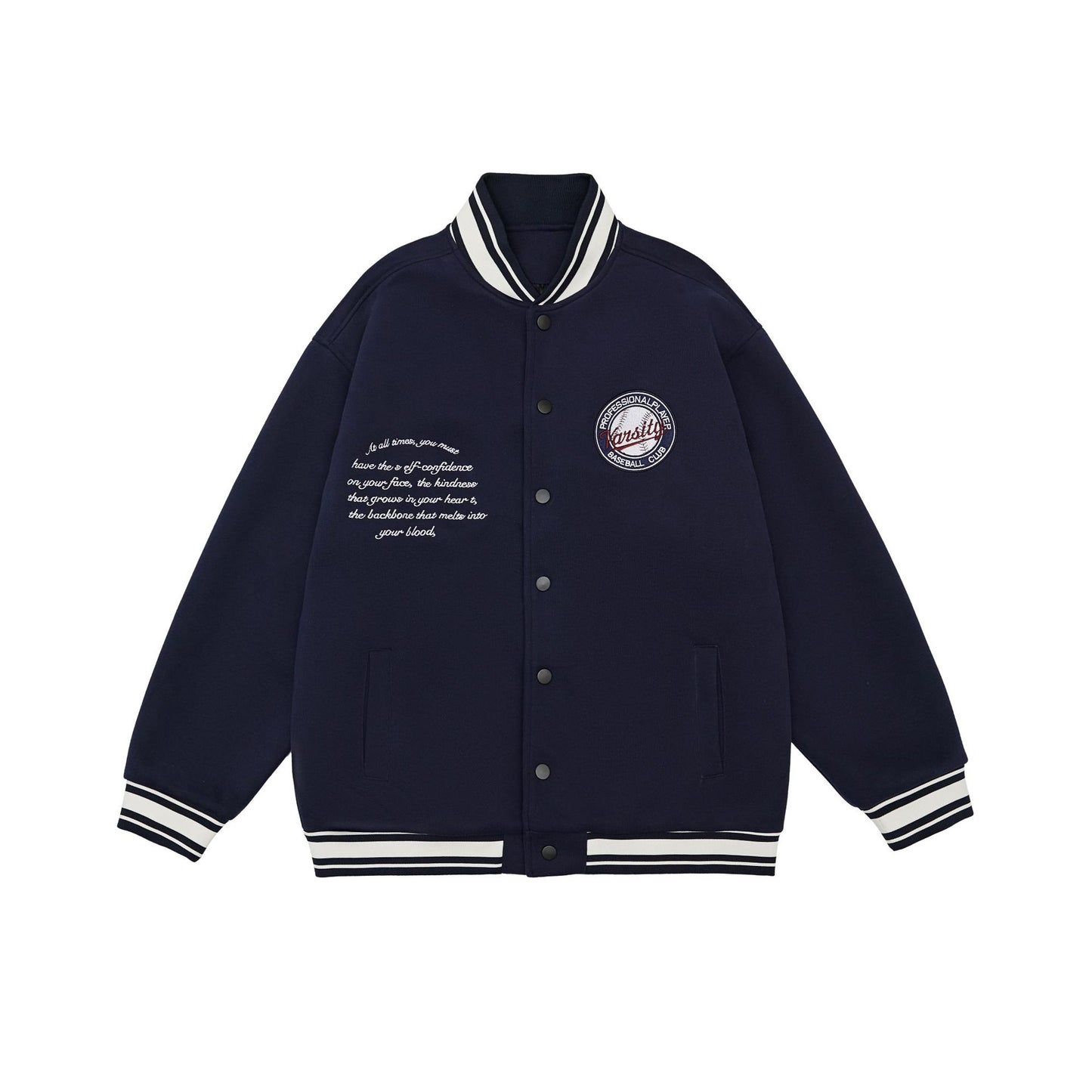 American Retro Embroidered Baseball Uniform Jacket