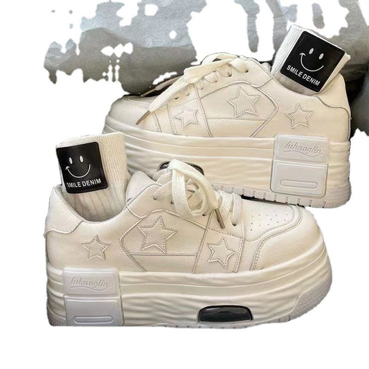 Women's Platform High-rise Lace-up Sneakers