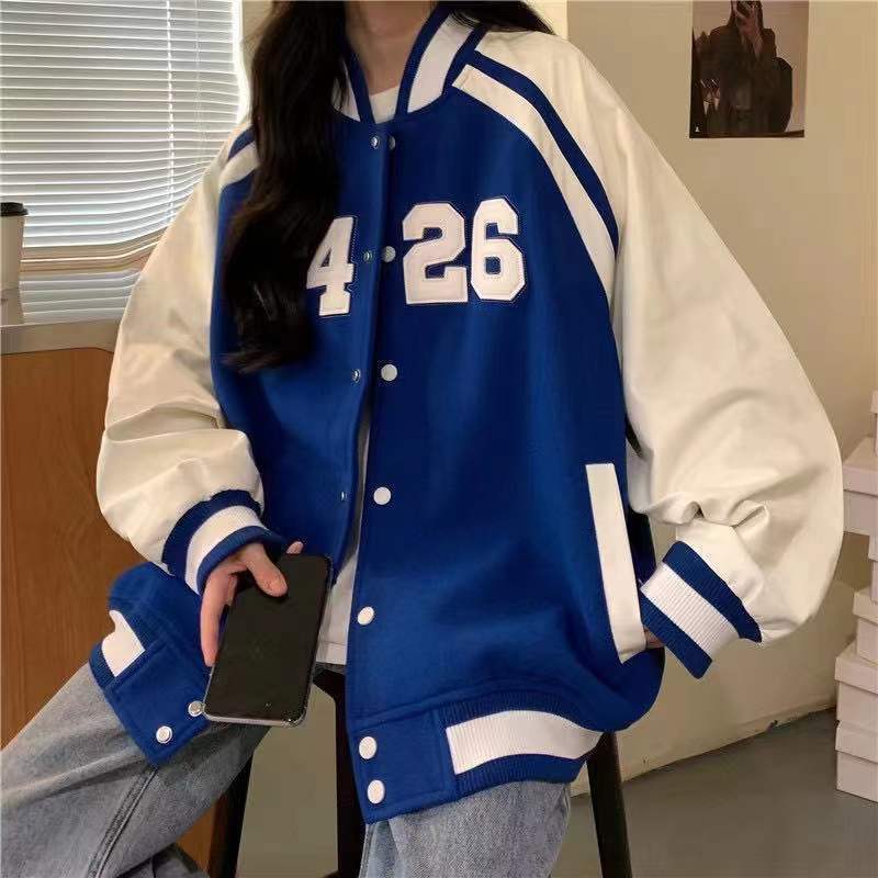 Women's Spring And Autumn New Letter Contrast Color