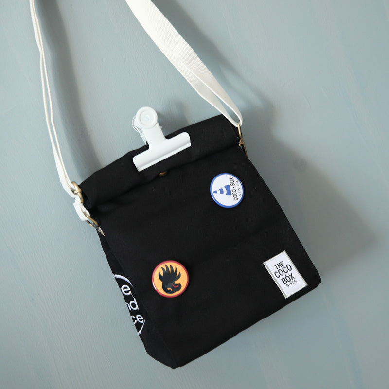 Japanese Vintage Klein Blue Clip Handheld Casual Canvas Bag