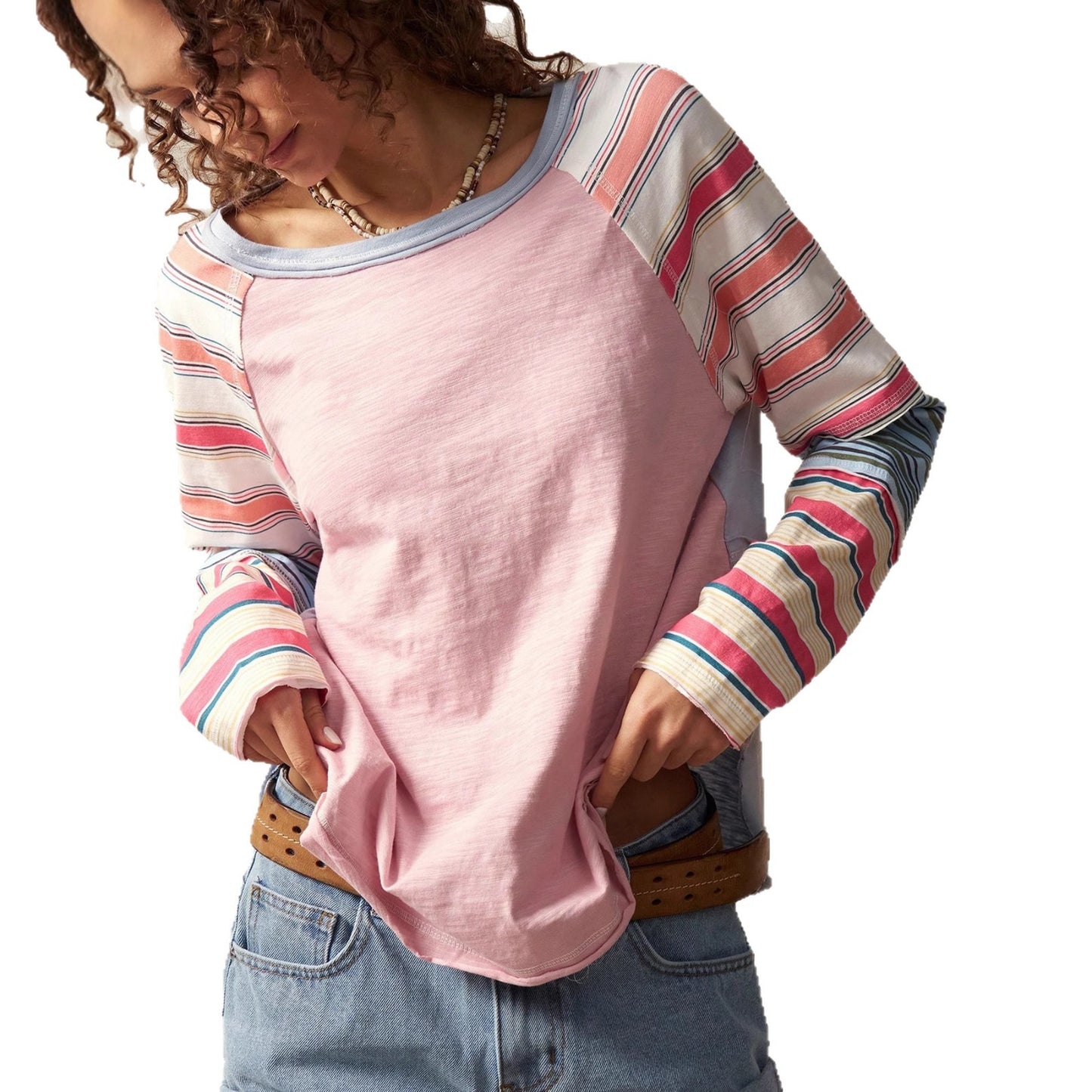 Women's V-neck Knitted Top