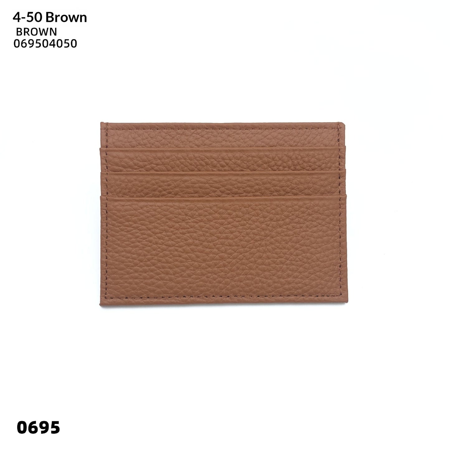 Simple Genuine Leather Small Card Bag, Men's And Women's Top Layer Cowhide