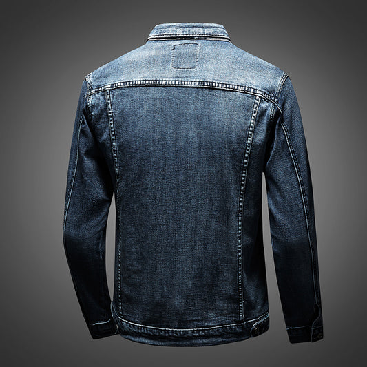 Plus Size Men's Denim Clothes Jacket Coat