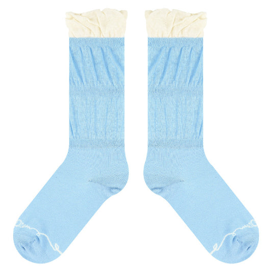 Ballet Sweet Girl Lace Medium Short Thin Japanese JK Women's Socks