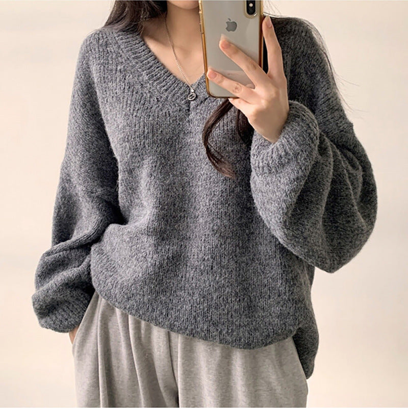 Pullover Long Sleeve Bandage Dress Slimming Sweater