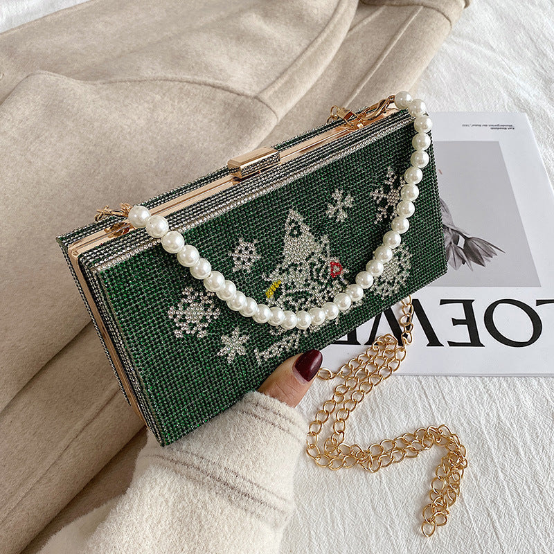 European And American Women's Chain Inclined Span Bag