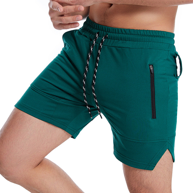 Men's Solid Color Sports Casual Fitness Running Shorts