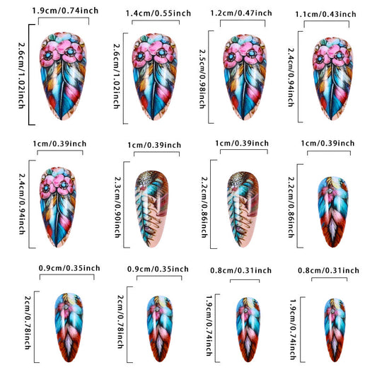 European And American Retro Color Feather Wear Armor