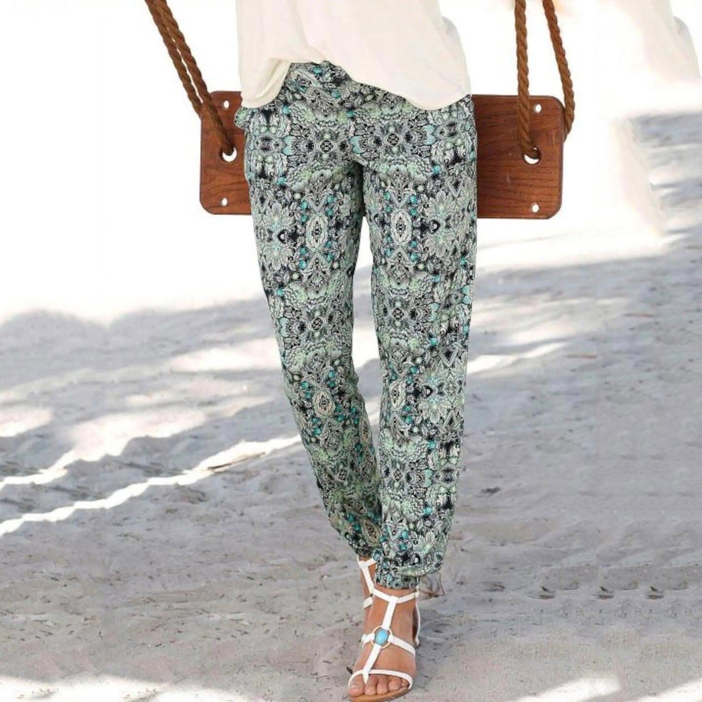 Women's Summer Fashion High Waist Casual Pants