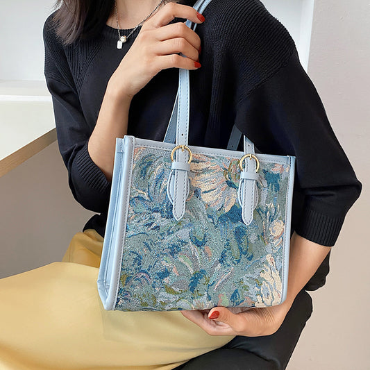 One-shoulder Armpit Bag Portable Oil Painting Tote