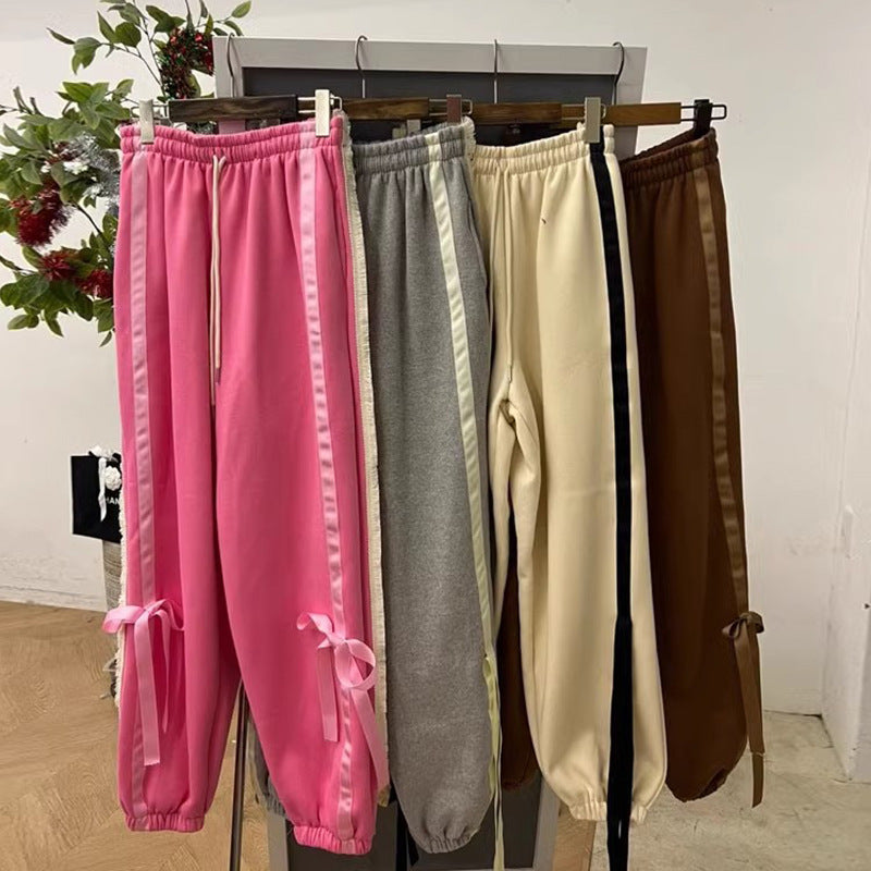 Warm And Fashionable Winter Lady Long Wide-leg Pants