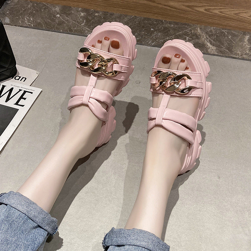 Fairy Style Fashion Outing Platform Sandals Platform