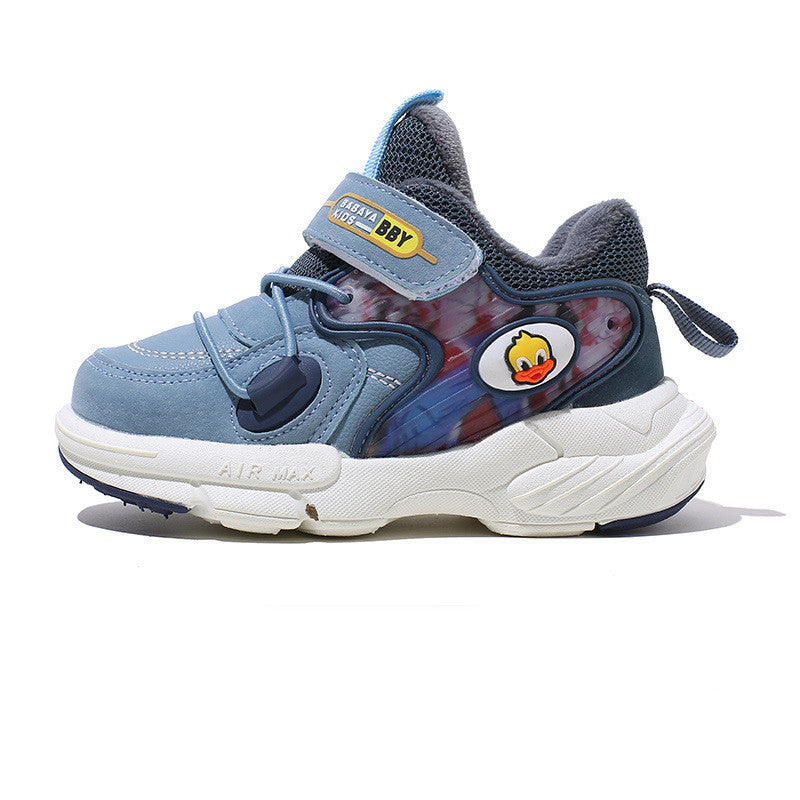 Girls Plus Cashmere Sports Cotton Shoes