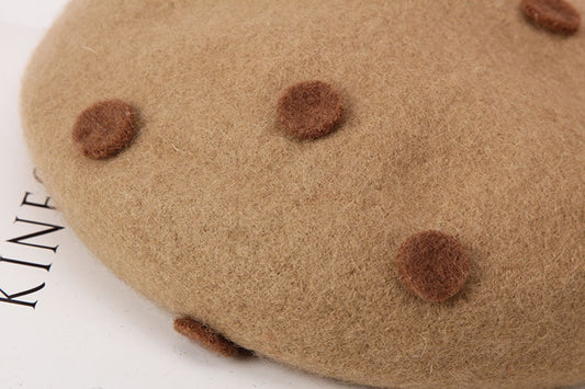 Children's Beret Autumn And Winter Parent-child Wool