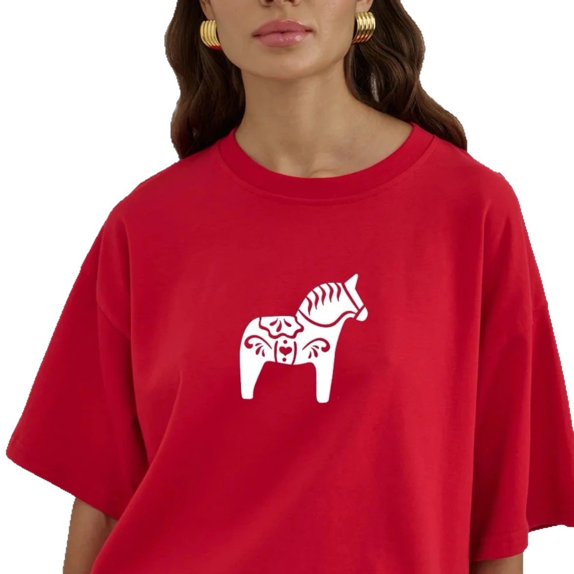 Loose-fit Versatile Printed T-shirt With A Retro Niche-chic Vibe