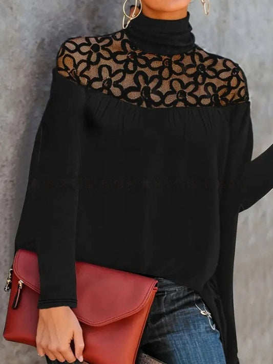 Heavy-duty Hollow-out Crochet Casual Patchwork Womens Knit Sweater