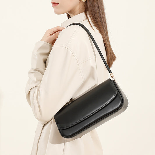 Genuine Leather Women's Bag Saddle Commuter Underarm