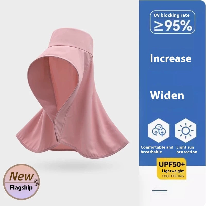 Shawl Sun Hat Plus-sized Sun Protection Foldable