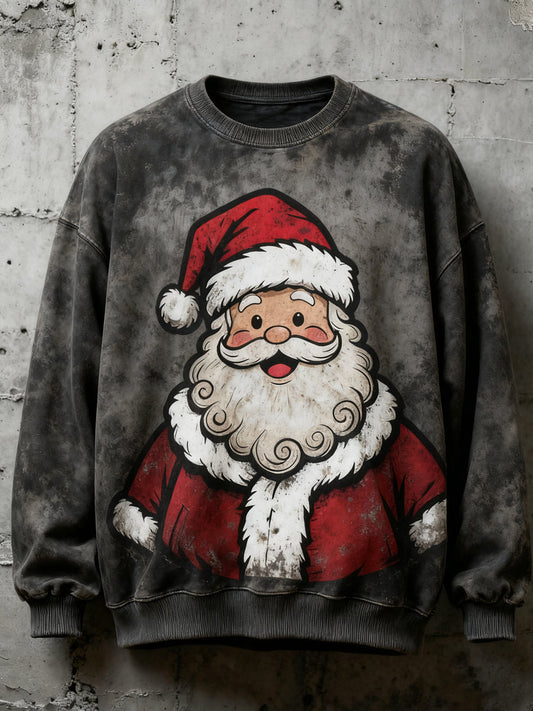 3D-printet sweatshirt med rund hals til kvinder