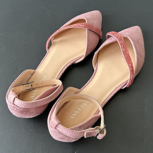 Pointed Toe Buckle Flat Hollowed Women's Shoes